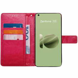 Wallet cover 3-kort Asus Zenfone 10 - Rød