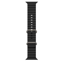 RIB Sport Urrem Apple Watch Series 10 (42mm) - Sort